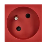 Simon Connect TSC-K02-6 Gniazdo K45 z uziemieniem 16A/230V~; czerwony