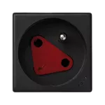 Simon Connect TSC-KLS02-14 Gniazdo K45 DATA z kluczem, z uziemieniem 16A/230V~, ze wskaźnikiem zasilania; czarny