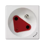 Simon Connect TSC-KLS02-9 Gniazdo K45 DATA z kluczem, z uziemieniem 16A/230V~, ze wskaźnikiem zasilania; czysta biel