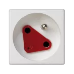 Simon Connect TSC-KS22-9 Gniazdo K45 DATA z kluczem, z uziemieniem 16A/230V~, szybkozłączki; czysta biel