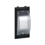 Simon Connect TSC-SMN-14 Płytka CIMA z pokr. do aparatury modułowej 2-pol.; SC, SM (60mm), ST, ALC; czarny