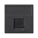 Simon Connect TSC-K82-14 Płytka K45, 1x RJ z osłoną; KRONE HK; czarny