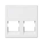 Simon Connect TSC-KB045-9 Płytka K45, 2x RJ bez osłon; 3M Volition OCK; czysta biel