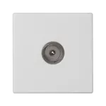 Simon Connect TSC-K120A-9 Płytka K45 gn. TV męskie 45x45mm + wkład; czysta biel