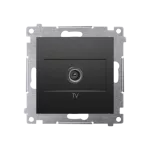 Simon 54 WMDA-01000x-049 Gniazdo antenowe TV pojedyncze (moduł). Do instalacji indywidualnych; czarny