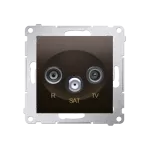 Simon 54 WMDA-03018x-046 Gniazdo antenowe R-TV-SAT końcowe/zakończeniowe (moduł); brąz mat