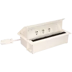 Simon 480 TS48-710E300K0-33 Cover 3 gn. typ E i płytka dla 2 złączy RJ45 keystone; złącze w układzie Wieland; biały