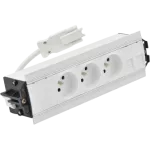 Simon 480 TS48-510E300K0-33 Indesk 3 gn. typ E i płytka dla 2 złączy RJ45 keystone; złącze w układzie Wieland; biały