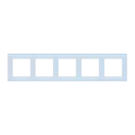 Simon 55 WMDZ-0150xZ-180 Ramka 5-krotna Nature; Szkło mrożone błękitne