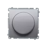 Simon Basic WMUR-01010x-4011 Ściemniacz naciskowo-obrotowy jednobiegunowy do LED ściemnialnych 230V (moduł); srebrny mat