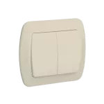 Simon Akord WMAL-451xxx-9012 Łącznik świecznikowy z podświetleniem 10AX, 250V~, zaciski śrubowe; beż