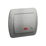 Simon Akord WMAL-461xxx-D012 Łącznik schodowy z podświetleniem, 10AX, 250V~, zaciski śrubowe; aluminiowy