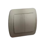 Simon Akord WMAL-4602xx-H011 Łącznik schodowy podwójny 10AX, 250V~, zaciski śrubowe; satynowy