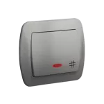 Simon Akord WMAL-471xxx-D012 Łącznik krzyżowy z podświetleniem 10AX, 250V~, zaciski śrubowe; aluminiowy