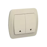 Simon Akord WMAL-440xxx-9012 Przycisk roletowy 10AX, 250V~, zaciski śrubowe; beż