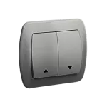 Simon Akord WMAL-440xxx-D012 Przycisk roletowy 10AX, 250V~, zaciski śrubowe; aluminiowy