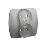 Simon Akord WMAW-40210x-D012 Gniazdo wtyczkowe z uziemieniem podwójne, Σ16A, 250V~, zaciski śrubowe; aluminiowy