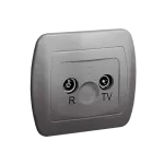 Simon Akord WMAA-41035x-D013 Gniazdo antenowe R-TV końcowe separowane; aluminiowy