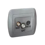 Simon Akord WMAA-01319z-D013 Gniazdo antenowe SAT-SAT-RTV końcowe; aluminiowy