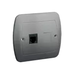 Simon Akord WMAT-4310xx-D013 Gniazdo telefoniczne RJ11 pojedyncze. Montaż do puszki na wkręty; aluminiowy