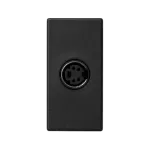 Simon Connect TSC-K103B-14 Płytka K45/2 gniazda S-Video 22,5x45mm + wkład; zaciski śrubowe; czarny