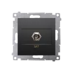 Simon 54 WMDA-05xxxx-049 Gniazdo antenowe SAT pojedyncze (moduł). Do instalacji indywidualnych; czarny