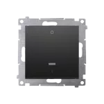 Simon 54 WMDL-021xxx-049 Łącznik dwubiegunowy z podświetleniem LED (moduł) 10AX, 250V~, szybkozłącza; czarny