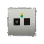 Simon Basic WMUE-011000-H013 Gniazdo ekwipotencjalne pojedyncze (moduł); satynowy