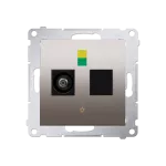 Simon 54 WMDE-011000-044 Gniazdo ekwipotencjalne pojedyncze (moduł); złoty mat