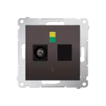 Simon 54 WMDE-011000-046 Gniazdo ekwipotencjalne pojedyncze (moduł); brąz mat