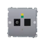 Simon Basic WMUE-011000-4013 Gniazdo ekwipotencjalne pojedyncze (moduł); srebrny mat