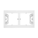 Simon 55 WMDZ-203xxx-114 Puszka natynkowa 2-krotna do ramek LINE/DUO. Wyokość: 40mm; Jasnoszary mat