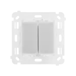 Simon 54 Touch WMDL-01011x-0xx Łącznik/Przycisk podwójny uniwersalny, 230V, 2x6A
