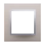 Simon 54 Nature WMDZ-0110xS-079 Ramka 1-krotna Nature-Metal, SATYNOWY BLASK, IP20/IP44 (IP44-należy zastosować uszczelkę ramki DUN1)