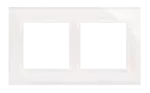 Simon 54 Nature WMDZ-0120xS-070 Ramka 2-krotna Nature-Szkło, BIAŁA PERŁA, IP20/IP44 (IP44-należy zastosować zestaw uszczelek DUN2)
