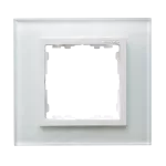 Simon 82 Nature W8-2617-30xxx-xxxx Ramka 1-krotna Nature-szkło, Biała / pierścień biały