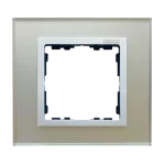 Simon 82 Nature W8-2917-62xxx-xxxx Ramka 1-krotna Nature-szkło, Srebrna / pierścień aluminium mat