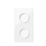 Simon 100 W100-10020220x-130 Panel 2-krotny: 2 gniazda zasilające; biały