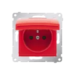 Simon 54 WMDW-P0121x-022 Pokrywa gniazda do wersji IP44 z przesłonami; czerwona Wymagana uszczelka IP44 do ramki