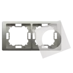 Simon Basic Neos WMYZ-04221N-H013 Ramka 2-krotna NEOS do wersji bryzgoszczelnej IP44 z kompletem uszczelek; satynowy