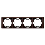 Simon Basic Neos WMYZ-04420N-W013 Ramka 4-krotna NEOS – uniwersalna poziom i pion; mahoniowy