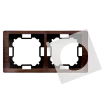 Simon Basic Neos WMYZ-04221N-E013 Ramka 2-krotna NEOS do wersji bryzgoszczelnej IP44 z zestawem uszczelek; dębowy