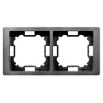 Simon Basic Neos WMYZ-04220N-Y013 Ramka 2-krotna NEOS – uniwersalna poziom i pion; tytanowy