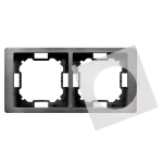 Simon Basic Neos WMYZ-04221N-Y013 Ramka 2-krotna NEOS do wersji bryzgoszczelnej IP44 z zestawem uszczelek; tytanowy