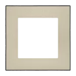 Simon 55 WMDZ-TRD1.149-144 Ramka 1-krotna DUO; Szampański, podstawa czarna