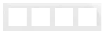 Simon 55 WMDZ-0140xZ-181 Ramka 4-krotna Nature; Szkło classic białe