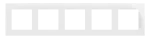 Simon 55 WMDZ-0150xZ-181 Ramka 5-krotna Nature; Szkło classic białe