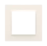 Simon 10 WC-R1xxxxxxx-41xx Ramka 1-krotna - uniwersalna poziom i pion; kremowy