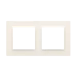 Simon 10 WC-R2xxxxxxx-41xx Ramka 2-krotna - uniwersalna poziom i pion; kremowy