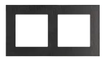Simon 55 WMDZ-0120xZ-190 Ramka 2-krotna Nature; Inox czarny